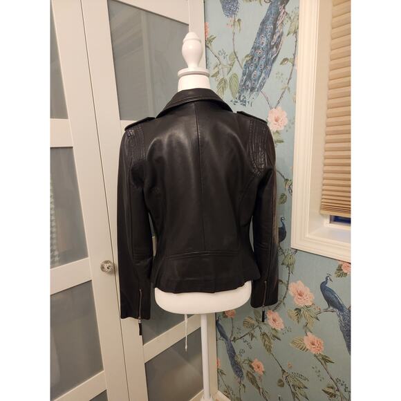 Bod & Christensen Real Leather Moto Jacket - S - Picture 3 of 6